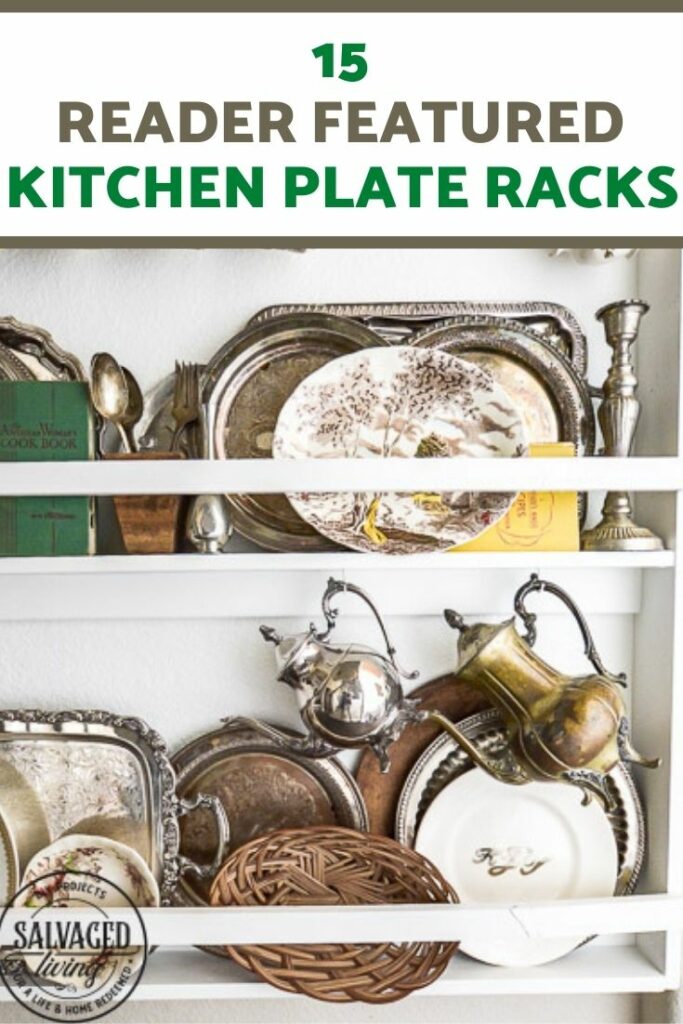 kitchen plate racks pin image with text overlay