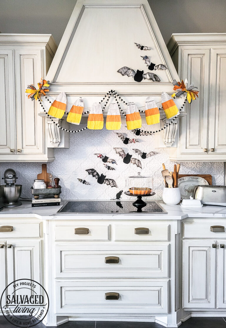 3 budget friendly DIY Halloween decorations are precious and so simple to make yourself. These Halloween decor ideas use newspaper as the main craft supply so you can create new Halloween decor that won't break the bank - turn those scary headlines into crafty decor instead! #papercraft #DIYHalloweenDecor #Halloweencraft #budgetHalloweenideas