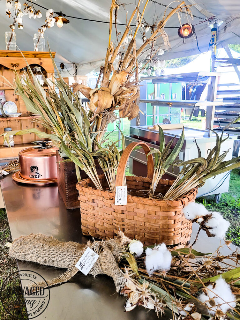 Come see the vintage trends from Round Top Antiques Week Fall 2021. Vintage is always in style for home decor but these trends are hot right now! From TV trays to transferware, brown bottles and buttons in jars there is decorating inspiration all over the place! #roundtop #antiquesweek #vintagestyle #decortrends #farmhousedecorideas #stylingideas