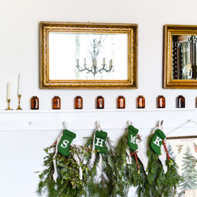 Peg Board Decor In The Dining Room For Christmas