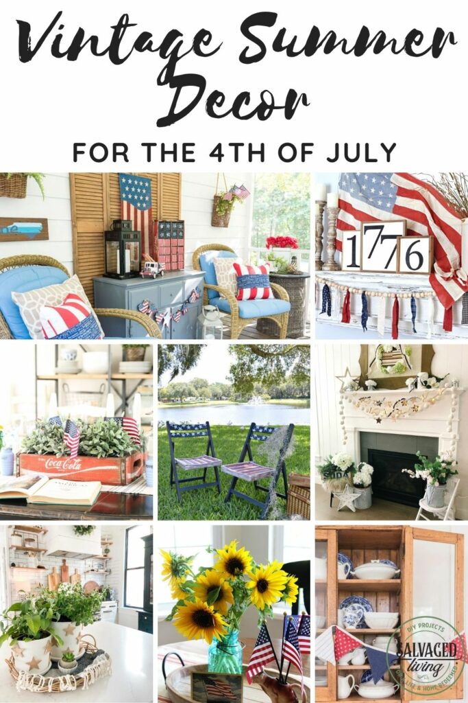 Vintage Summer Decor For The 4th Of July