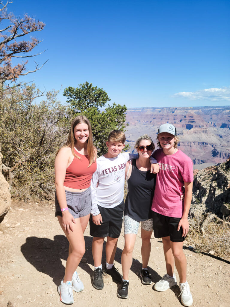 An RV vacation to the Grand Canyon, follow along on our Grand Canyon vacation adventure and see how this single mom took her kids on an epic road trip! #grandcanyonrv #singlemomtrip 