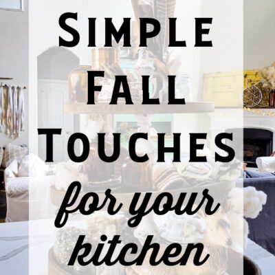 Simple Fall Touches in the Kitchen