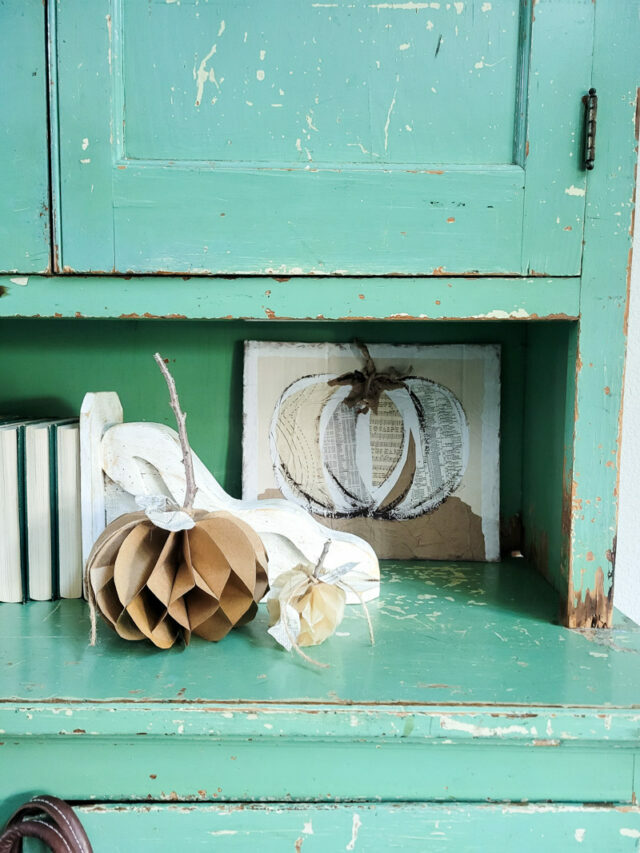 DIY Honeycomb Paper Pumpkins