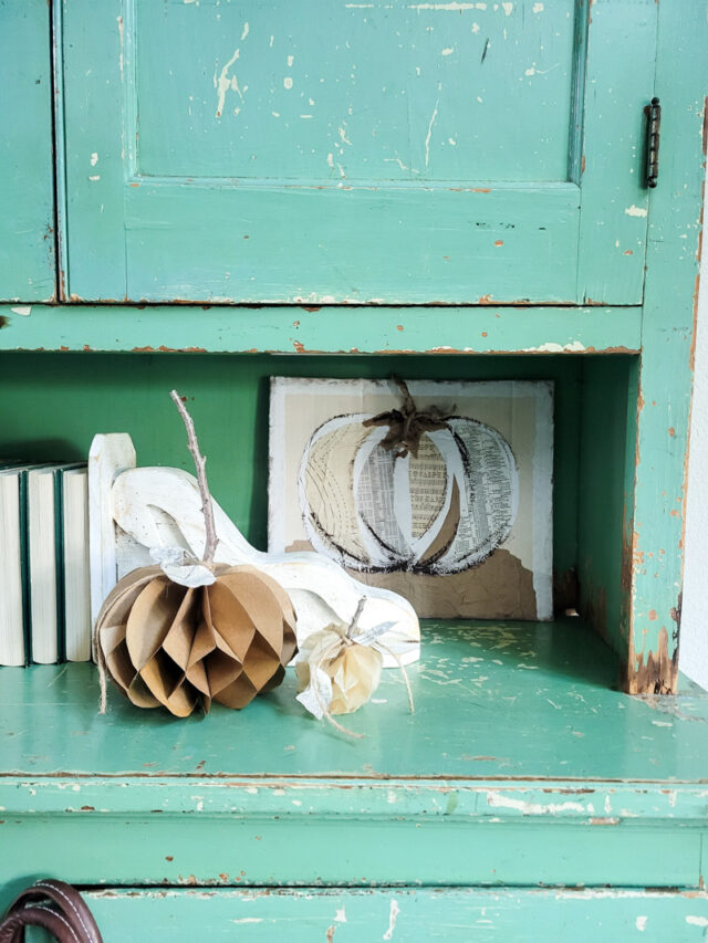 DIY honesycomb paper pumpkin tutorial