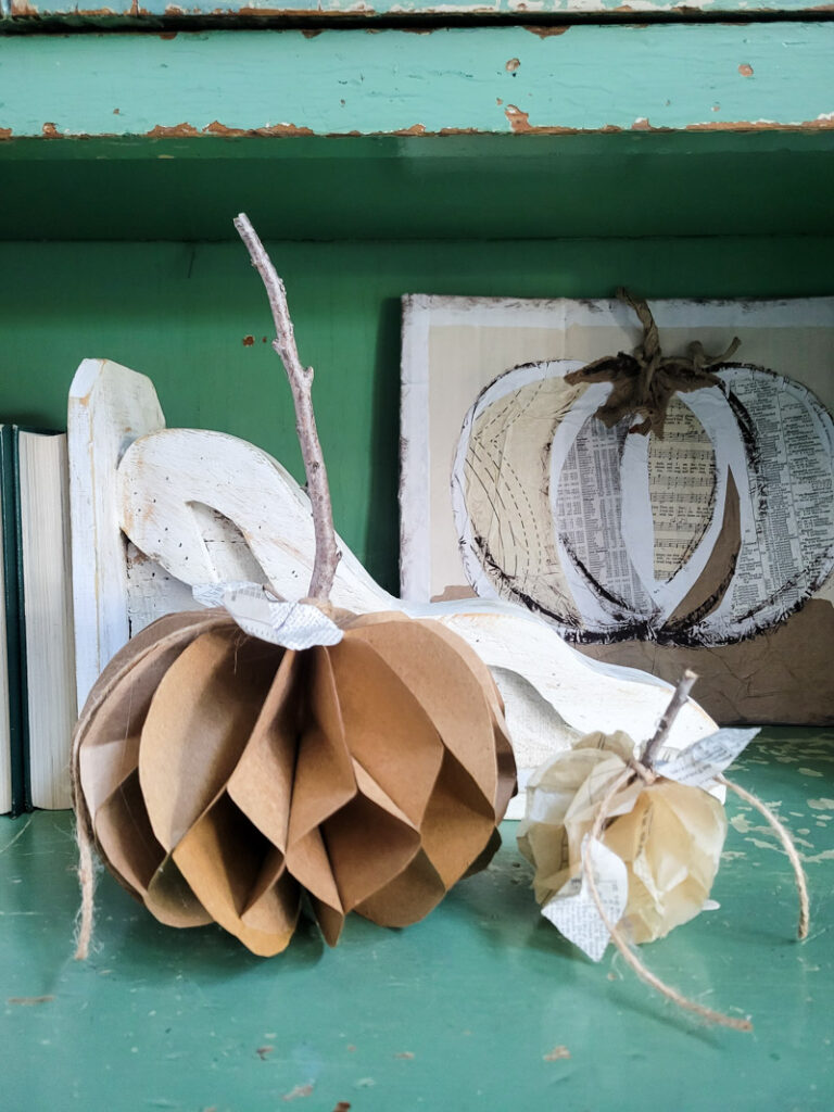 DIY honesycomb paper pumpkin tutorial