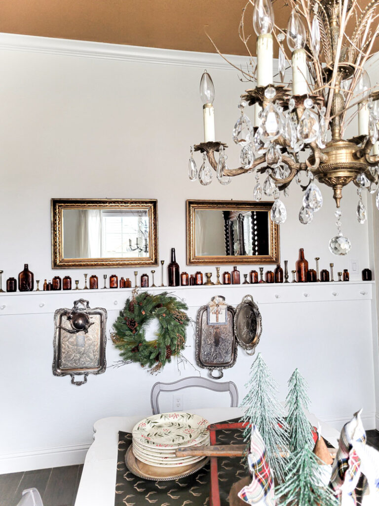 DIY cardboard gingerbread mantel ideas for your budget friendly Christmas decor. Paper crafting for Christmas is easy, gingerbread men and candy canes make this home full of child like joy for the holiday season! #gingerbreadcraft #papercraft #cardboardcraft