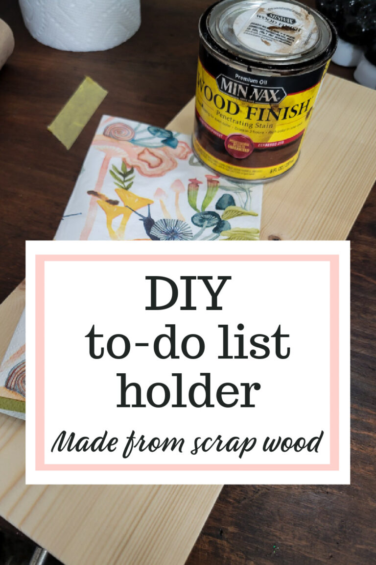 DIY To-Do List Holder From Scrap wood