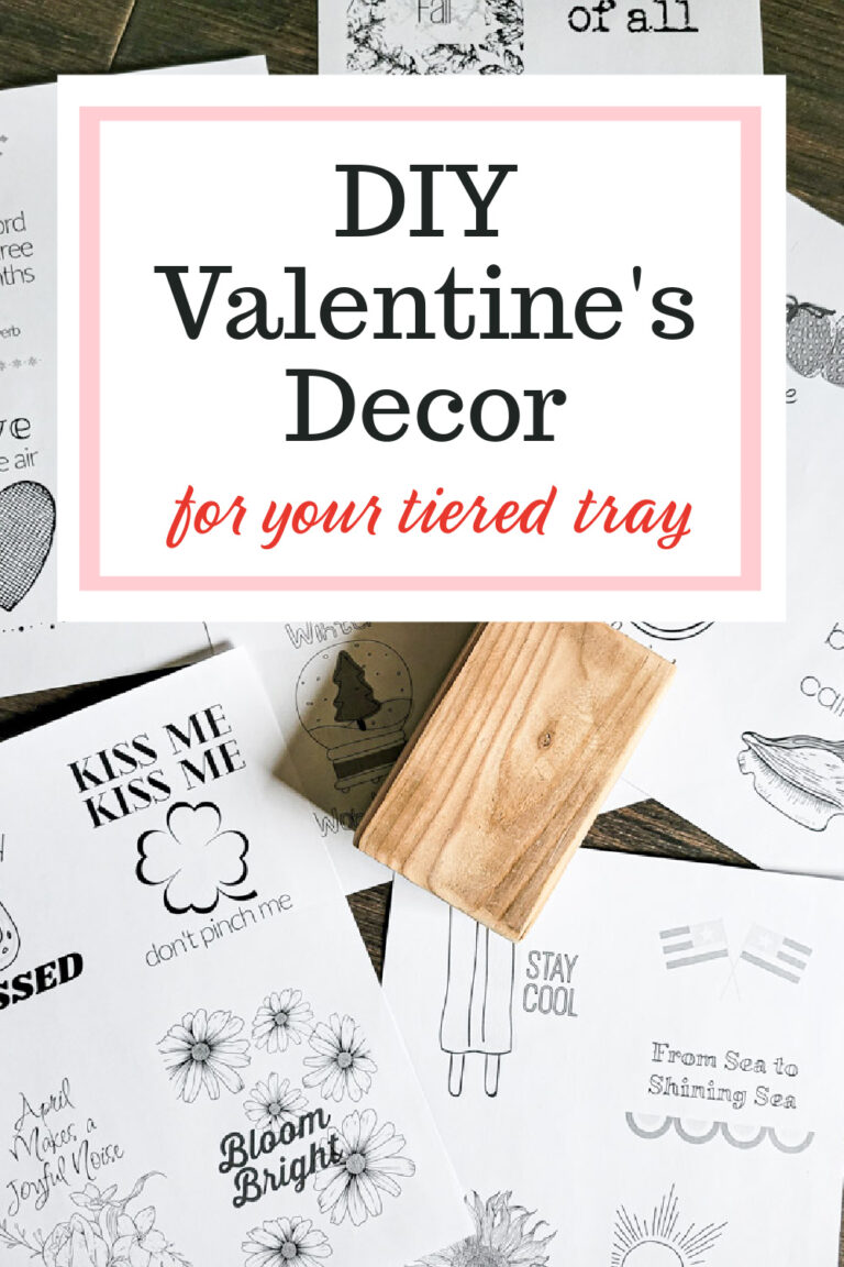 DIY Valentine’s Decor for Your Tiered Tray