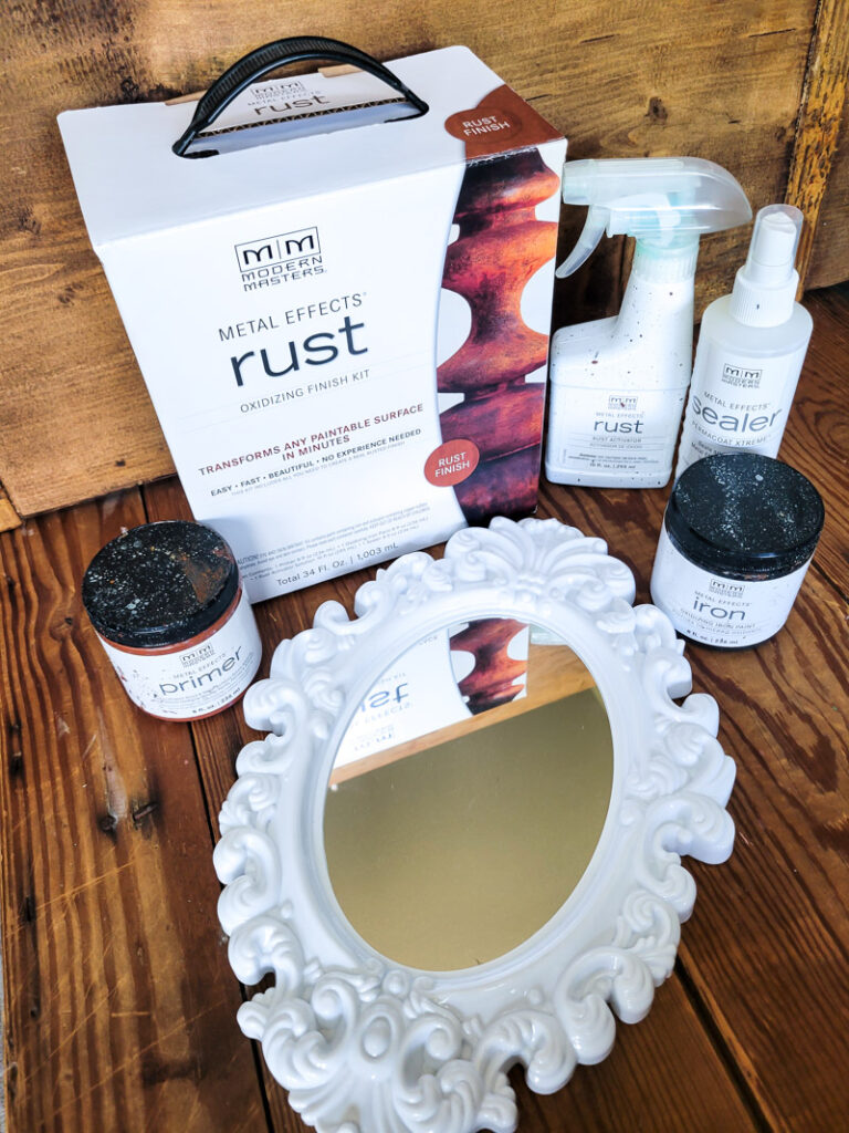 Rusting plastic is now made possible with Modern Masters Metal Effects Rust Oxidizing Finish Kit and let me tell you... it's incredible AND easy! Incredibly Easy!! I'm about to tell you how... brace yourself for this magic! #rust #dollarstoreupcycle #plastic 