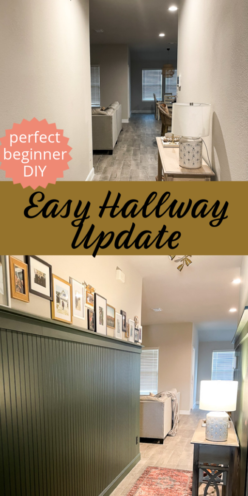 If you're in need of an easy hallway update, I've got just the thing for you! It's budget friendly and doable...even for beginners!