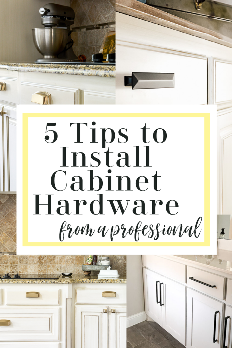 It's easier than you think to install cabinet hardware-- especially when you have the inside scoop. I did the groundwork for you and got 5 tips to install cabinet hardware, from a professional. Check it out right here. #hardwareinstallation #cabinethardware