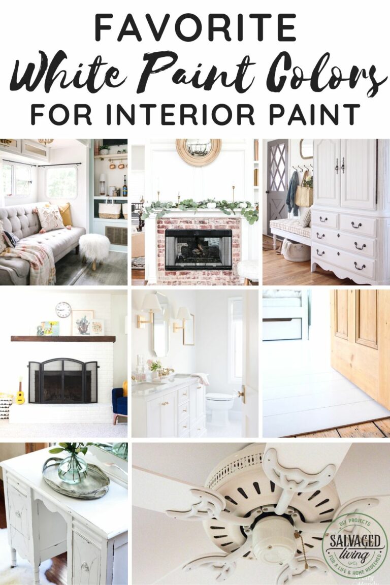 Even white paint is an important choice! Here's some of my favorite white colors for interior paint, brought to life! Better than any swatch!
