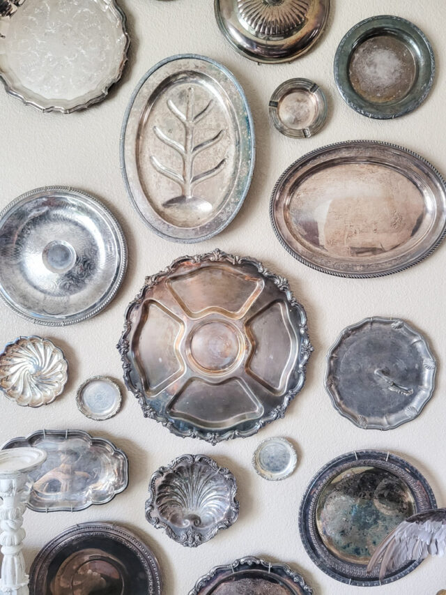 How to Hang Silver Platters & Create a Gallery Wall!