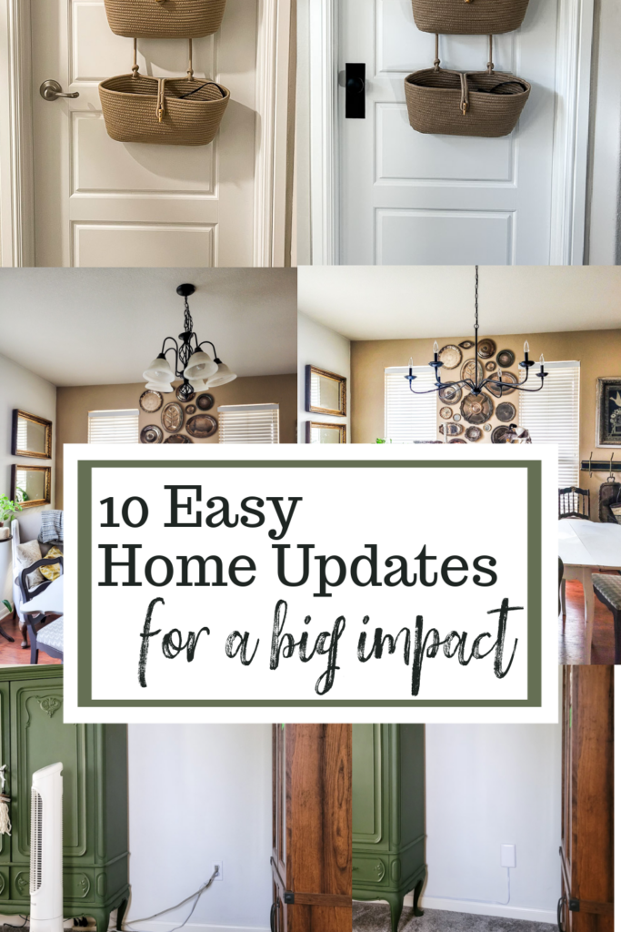 Tired of extravagant DIYs that seem out of your wheelhouse? Anyone can pull off these 10 easy home updates for a big impact! #easyhomeupdates #homeupdates #easyupdates #easyhomeDIY