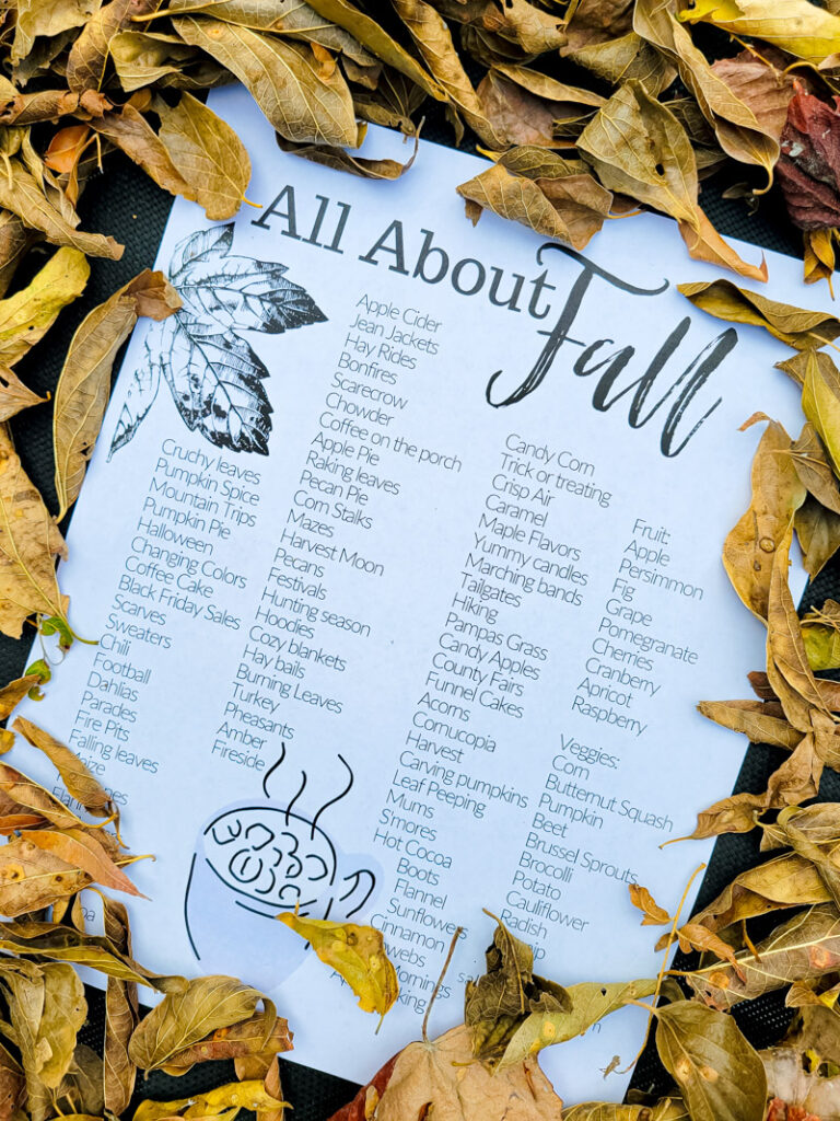 All about fall inspiration here-- all the fall smells, fall smells, sights, activities and feels to inspire you for your fall decorating!