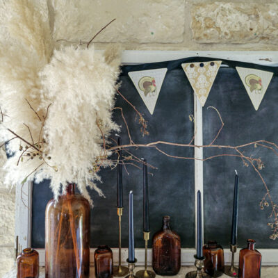 Free Printable Vintage Turkey Garland