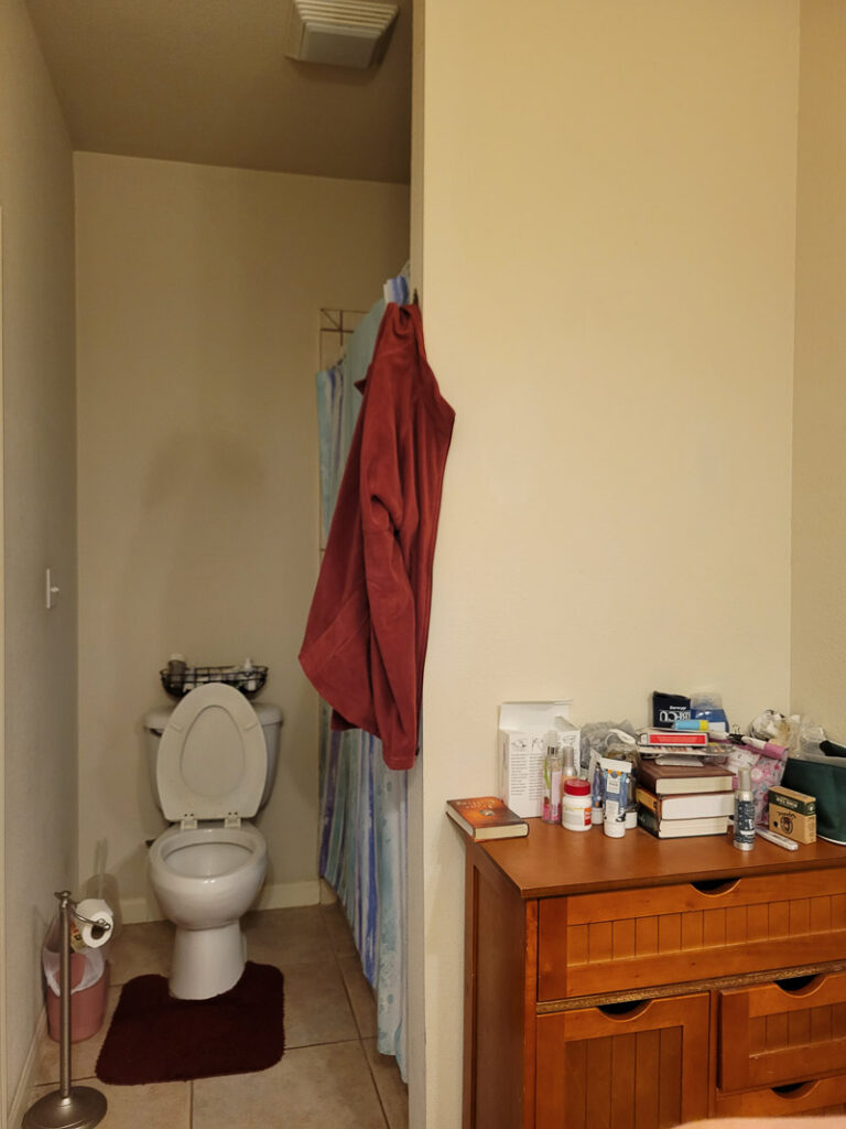 If you are looking for some budget bathroom makeover ideas you can finish in a day, these easy ideas are for you. Use what you have and give your bathroom a facelift with a small budget.One of the easiest bathroom updates is to paint light fixtures, it's such a cheap bathroom update anyone can do. #paintedlightfixture #spraypaintmakeover #budgetlighting