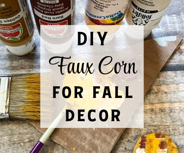 This DIY faux corn is what your Fall decor is missing! It's budget-friendly, easy, and seriously so cute!! See how here!