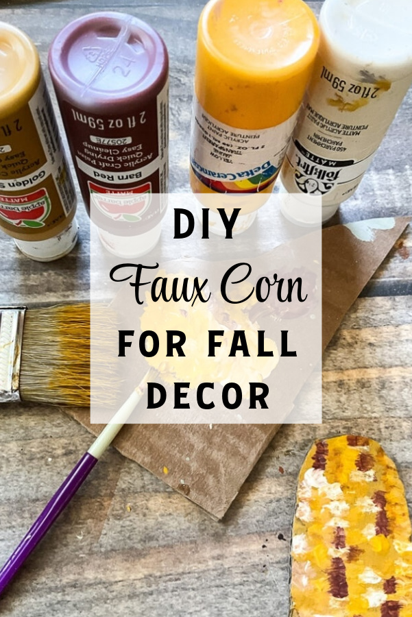 This DIY faux corn is what your Fall decor is missing! It's budget-friendly, easy, and seriously so cute!! See how here!