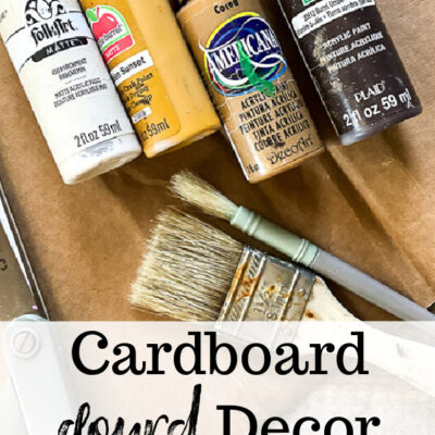 Cardboard Gourd Decor DIY