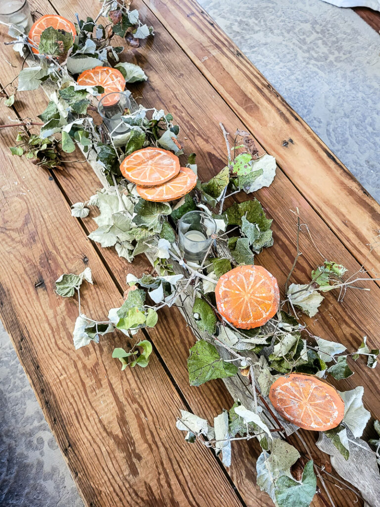 These faux dried orange slices are the little piece of decor your Fall home is missing! Easy, budget-friendly, and beautiful!!