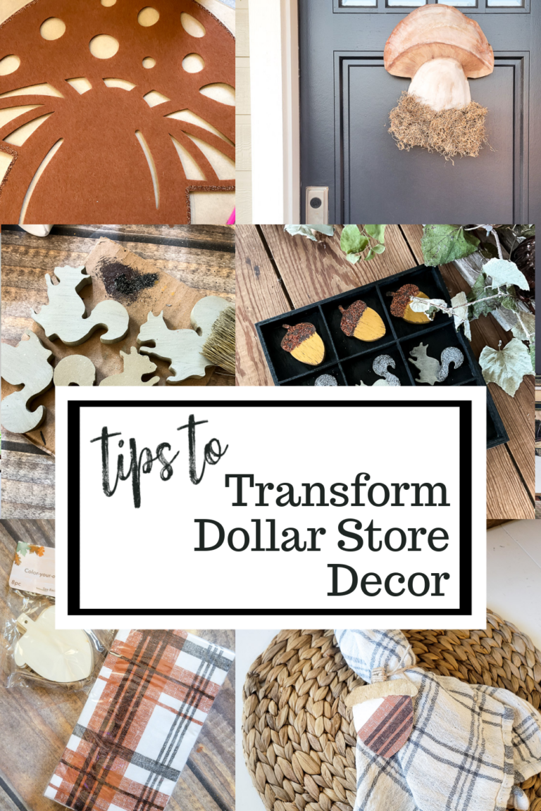 You don't have to break the bank to create a home you love- let me give you some tips to transform dollar store decor into pieces you'll love. #dollarstorediy #dollarstoredecor #decortransformation #budgetfriendlydiy #budgetfriendlydecor