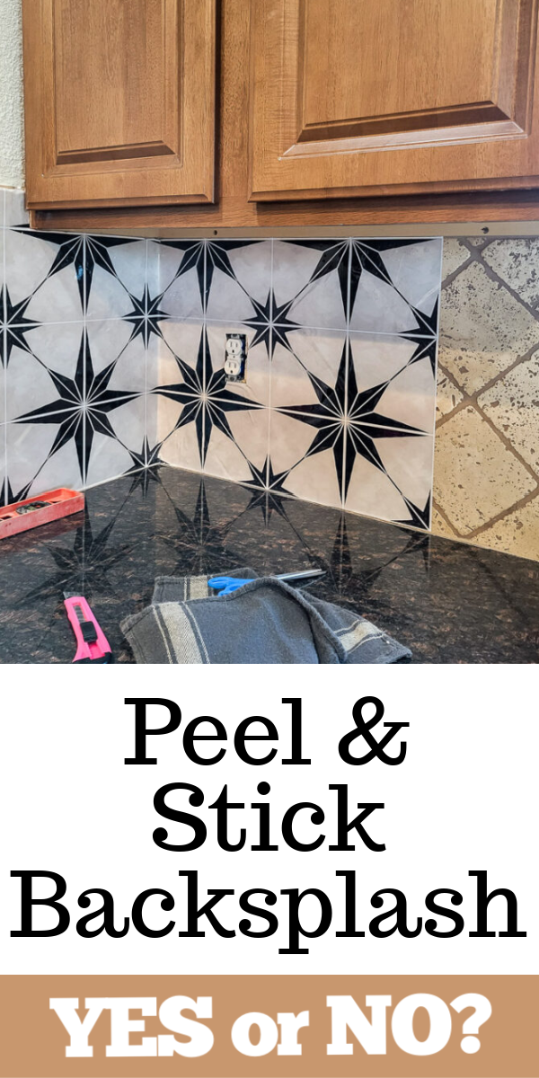 Should you install peel and stick backsplash: yes or no? I'm going to give you the ins and outs right here, check it out! #peelandstickbacksplash #peelandstick #backsplash #kitchendiy