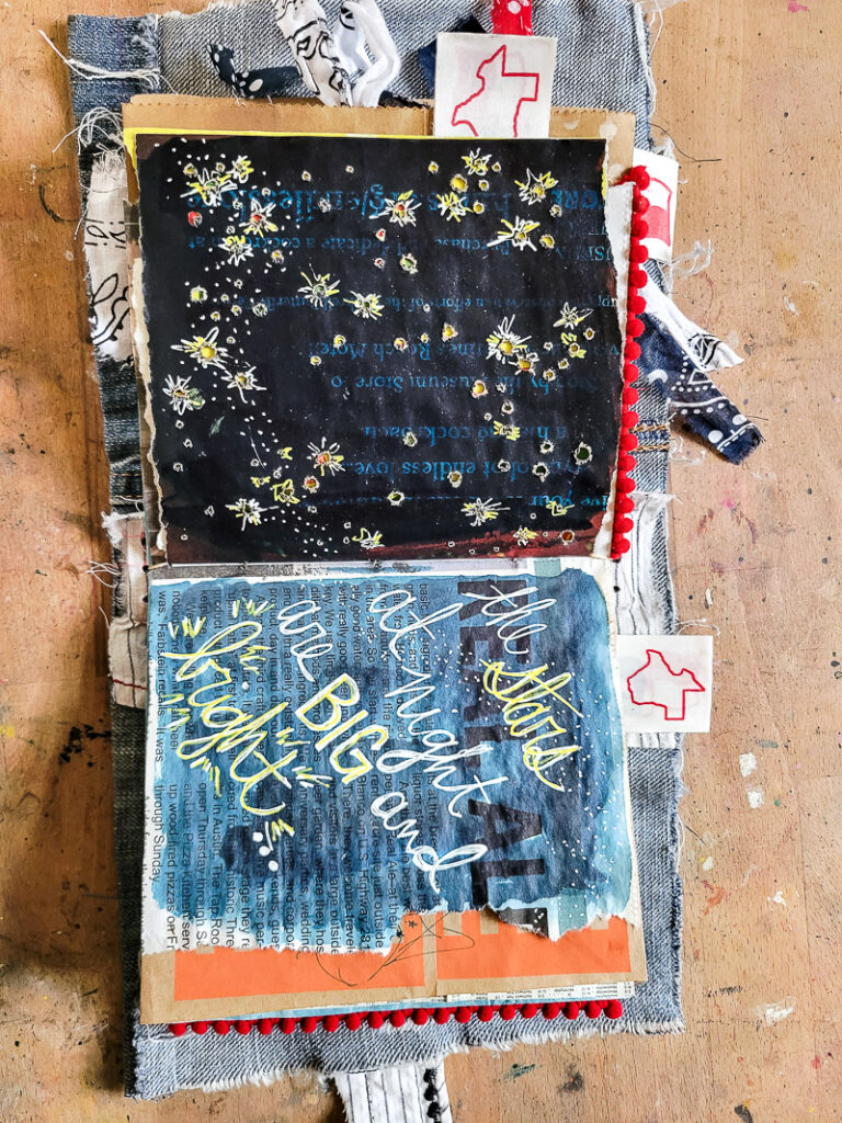 All about Texas junk journal I created a fun tribute to all things Texas, perfect for a travel journal or DIY vacation journal oon your trip to Texas. See all the things like Bucee's, Whataburger, HEB, Blue Bell Ice Cream and more! #texastrip #journalideas #traveljournal