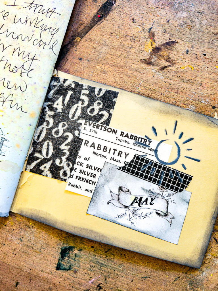 junk journal planner and calendar flip through, this month focuses on a black and white design aesthetic to calm the busy month of May down! #calendargirl #junkjournalcalendar #DIYplanner #DIYCalendar