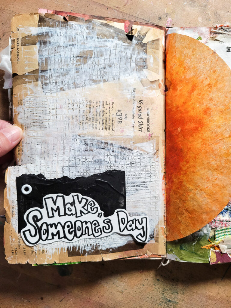 ever wondered should I use gesso in my DIY journal? Or how do I use gesso? or why? or what is gesso even? I've got you - all the details about when where, why and how to use gesso to up your mixed media art techniques! #vintagepaper #mixedmediaideas #journaltechnique #artlesson
