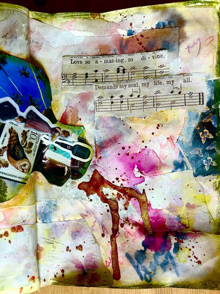 Faith based journaling event with Bible journaling ideas, prayer journal prompts, mixed media techniques, and creative faith art lessons designed for beginners and Christian creatives.