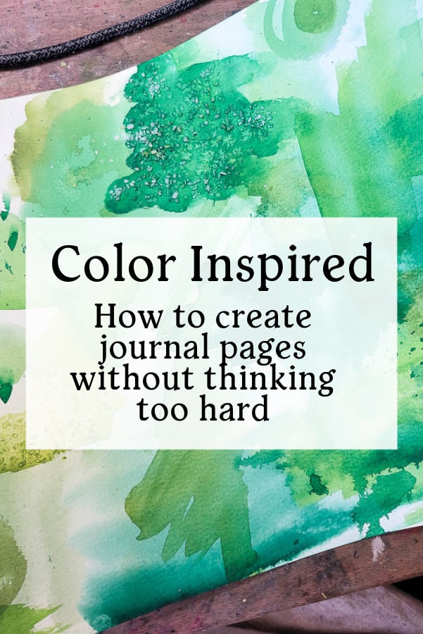 Christian faith art mixed media journal spread built from a color inspiration prompt with harmonious color palette, Bible journaling, prayer journal ideas, and creative journaling inspiration for beginners.