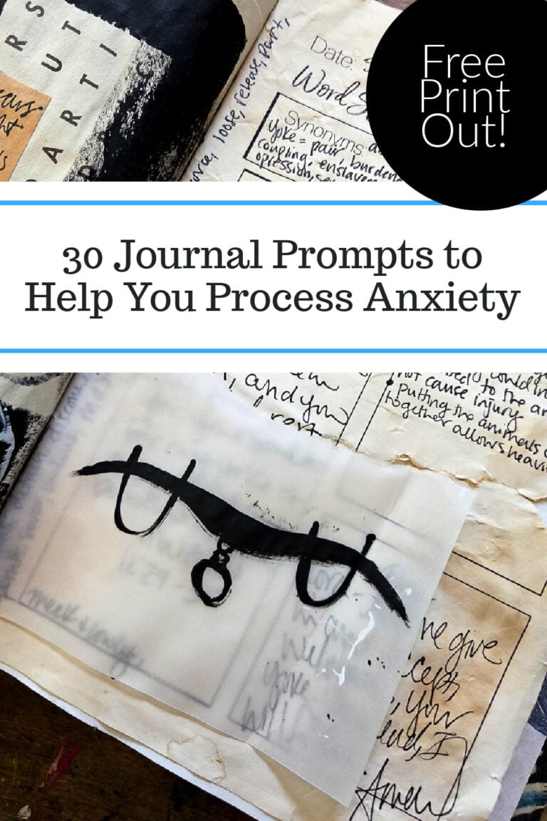 Christian anxiety journaling prompts for prayer journals, Bible journaling, and faith art journaling. Faith based journaling ideas to help process worry, fear, stress, and overwhelming emotions through Scripture, prayer, and creative reflection.