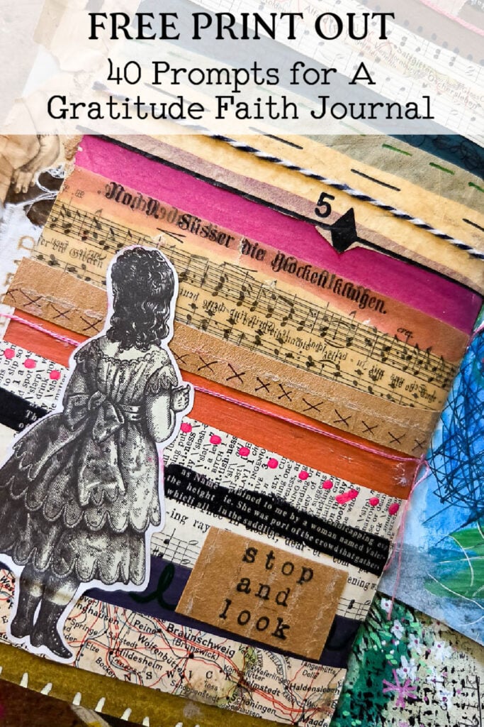 Christian gratitude journaling prompts for prayer journals, Bible journaling, and faith art journaling. Beginner friendly gratitude journal ideas to help Christian women grow spiritually, notice God’s blessings, and build peaceful daily journaling habits.