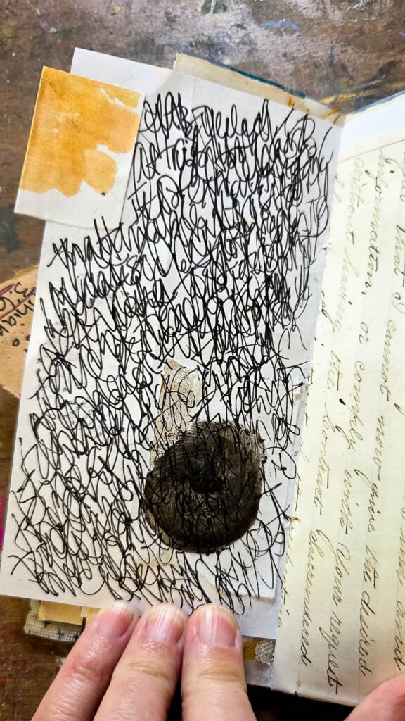 How to add texture to journal pages without making your journal bulky. Creative mixed media journaling ideas for Bible journaling, faith art journaling, junk journals, and prayer journals using simple beginner friendly layering and DIY texture techniques.