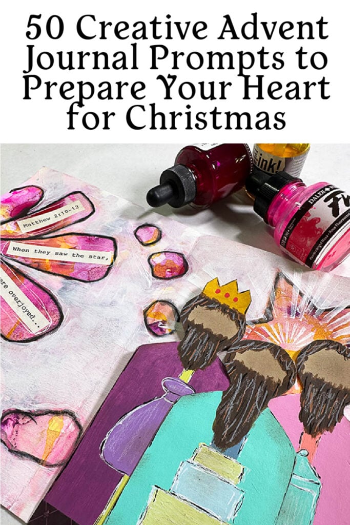 These aren't just bible verse prompts or your regular journal prompts, this list of 50 Creative Advent Journal Prompts to Prepare Your Heart for Christmas is a creative idea to get your heart ready for the advent season!